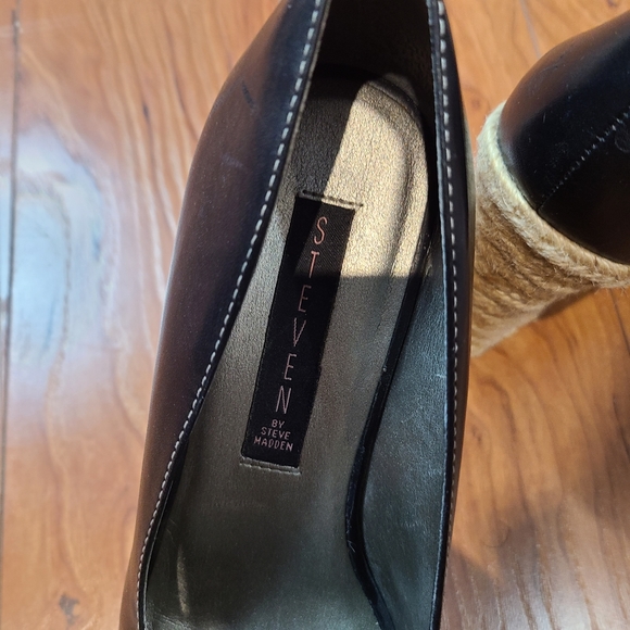 Steve Madden peep toe Esptidells leather upper - Picture 4 of 6
